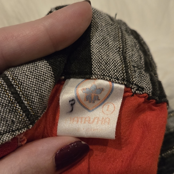 Vintage Red A Line Skirt - Picture 4 of 4